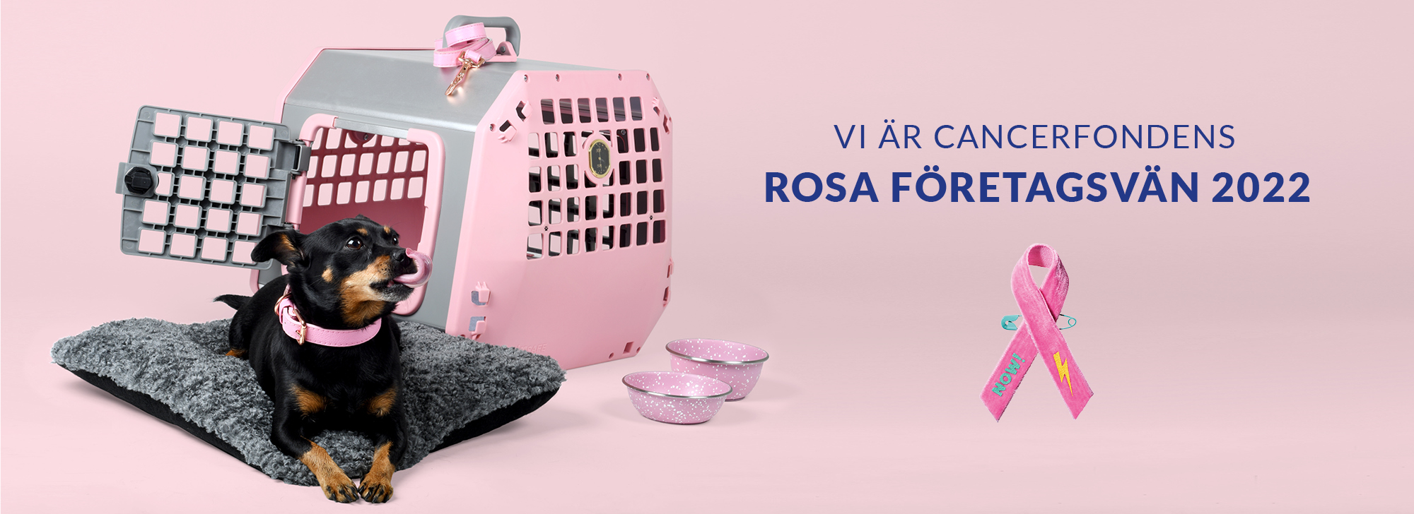 Rosa Bandet Företagsvän 2022 MIMsafe Care2 kampanj.