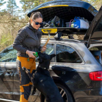 Carrier Krocksäker Bagagebox monerad på Audi A6